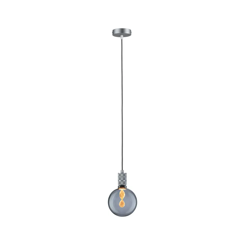 Suspension Tilla Neordic max1x60W E27 gris aluminium 230V tissu/métal
