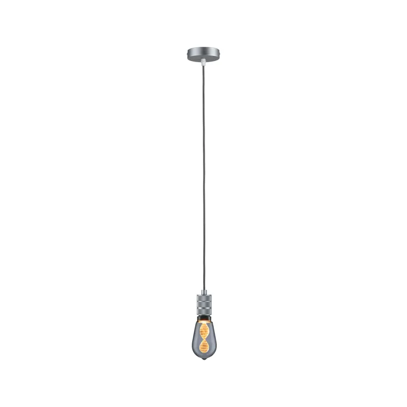 Suspension Tilla Neordic max1x60W E27 gris aluminium 230V tissu/métal