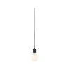 Suspension Neordic Tilla avec prise max20W E27 noir graphite 230V tissu/mét