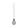Suspension Neordic Tilla avec prise max20W E27 noir graphite 230V tissu/mét