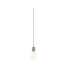 Suspension Neordic Tilla avec prise max20W E27 gris aluminium 230V tissu/mét