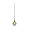 Suspension Neordic Tilla avec prise max20W E27 gris aluminium 230V tissu/mét