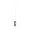 Suspension Neordic Tilla avec prise max20W E27 gris aluminium 230V tissu/mét
