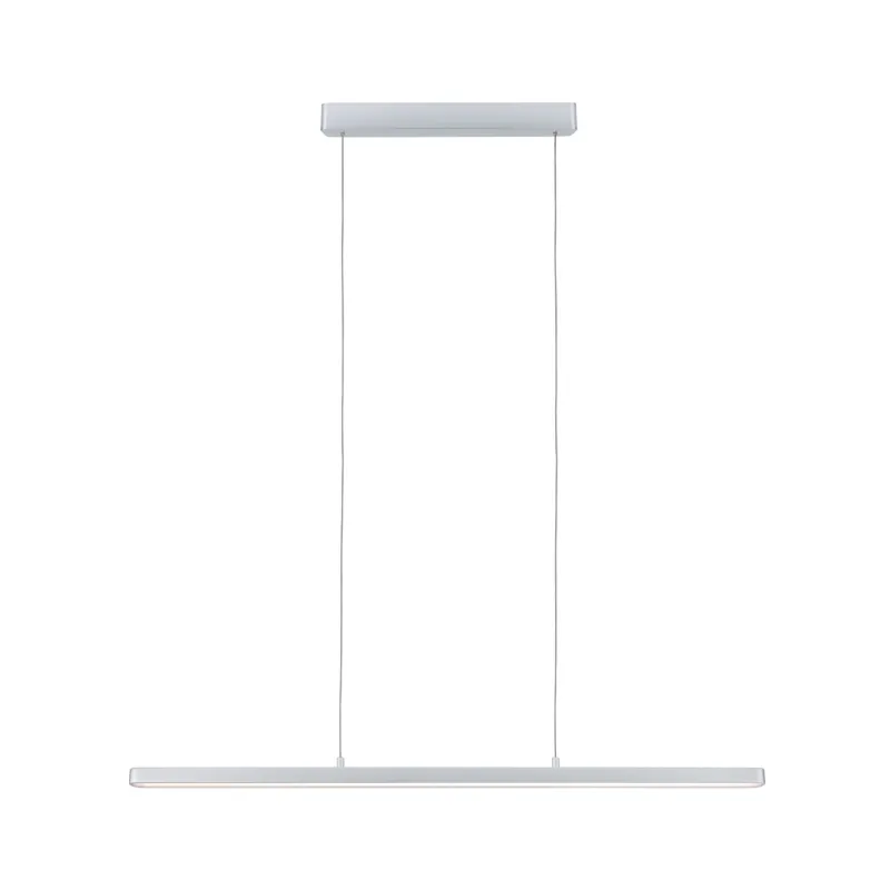 Suspension Lento grd LED 1x_W Chrome dép 230V Alu/synthétique