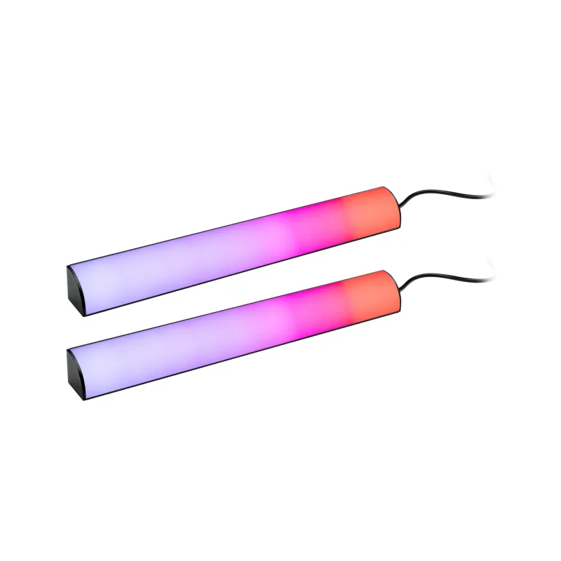 Kit Lightbar 2x30cm Dynamic Rainbow RGB 2x0,6W 230/5V DC nr Alu Syn