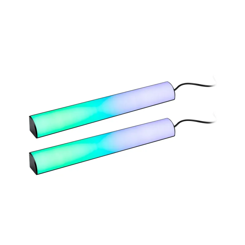 Kit Lightbar 2x30cm Dynamic Rainbow RGB 2x0,6W 230/5V DC nr Alu Syn