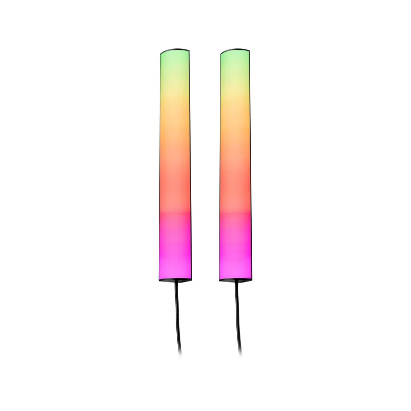 Kit Lightbar 2x30cm Dynamic Rainbow RGB 2x0,6W 230/5V DC nr Alu Syn