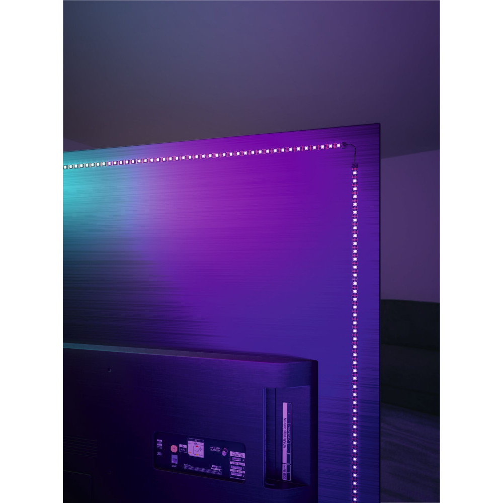 Ruban LED TV USB, 2 x 60 cm, changement de couleurs, EntertainLED