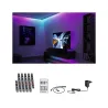 Kit Strip LED 1,5m Dynamic Rainbow RGB IP20 4,8W 12V CC noir Métal
