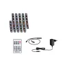 Kit Strip LED 1,5m Dynamic Rainbow RGB IP20 4,8W 12V CC noir Métal