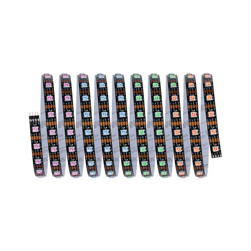 Kit Strip LED 3m Dynamic Rainbow RGB IP20 8,5W 12V CC noir Métal