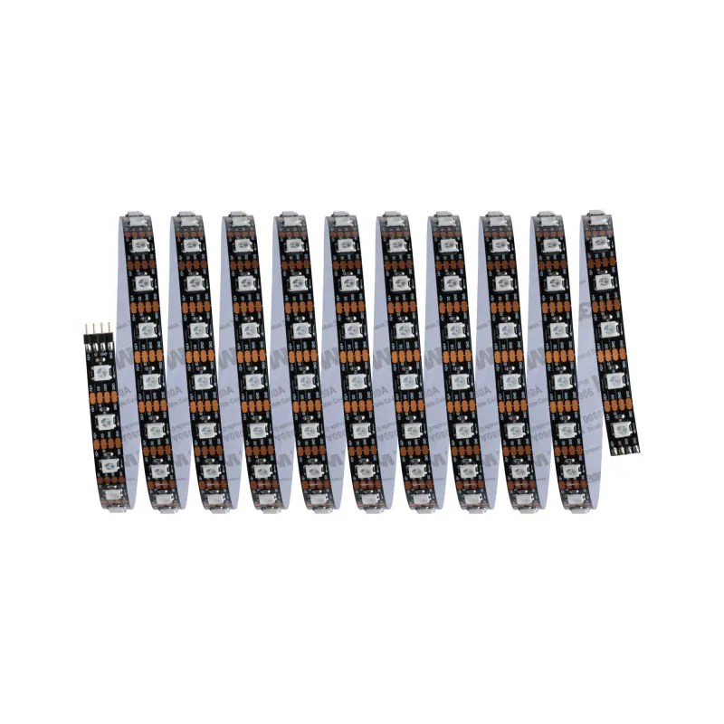Kit Strip LED 3m Dynamic Rainbow RGB IP20 8,5W 12V CC noir Métal