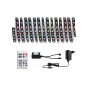 Kit Strip LED Dynamic 5m Rainbow RGB IP20 ?W 12V CC noir Métal
