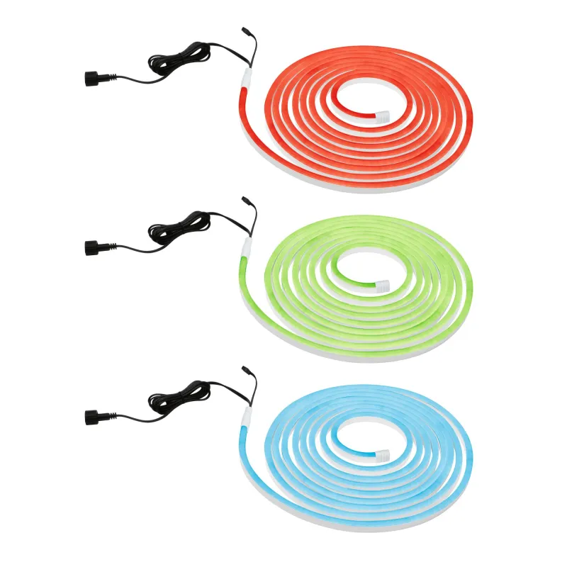 Kit de Strips extérieur SimpLED 5m RGB 30W 230/24V CC Blanc plastique