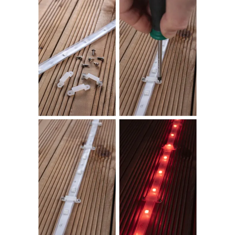 Kit de Strips extérieur SimpLED 5m RGB 13W 230/24V CC transparent Syn