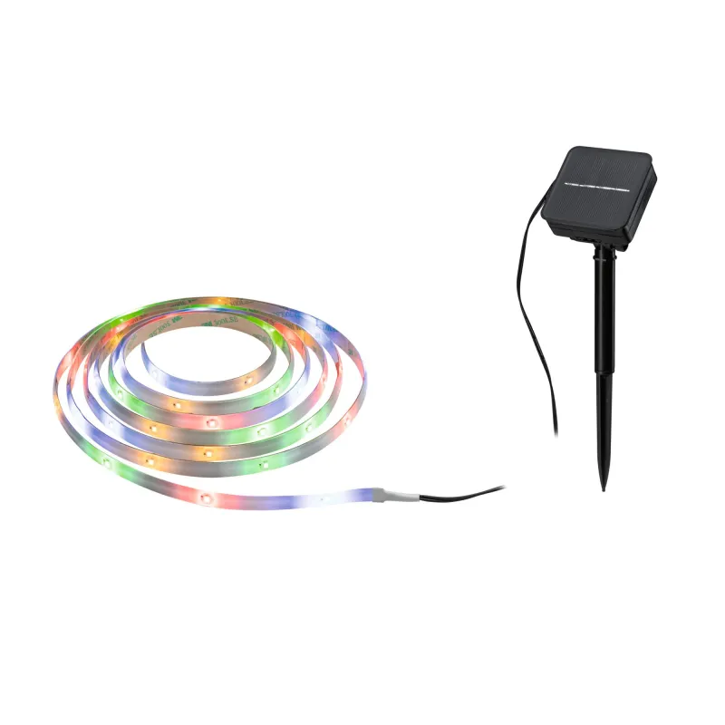 Strip LED solaire 3m RGBY avec Détecteur crépusc. batterie 0,3W 1,2V nr