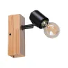 Spots Arvid max. 1x20W E27 230V Noir/bois