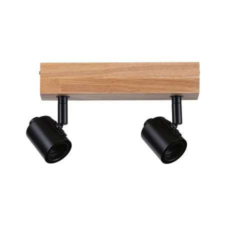 Spots Arvid max. 2x20W E27 230V Noir/bois