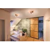 Spots Arvid max. 2x20W E27 230V Noir/bois