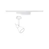Adaptateur de Spot URail ZB 0-50W Blanc 230V plastique On/Off/grd
