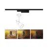 Adaptateur de Spot URail ZB 0-50W Noir dépoli 230V plastique On/Off/grd