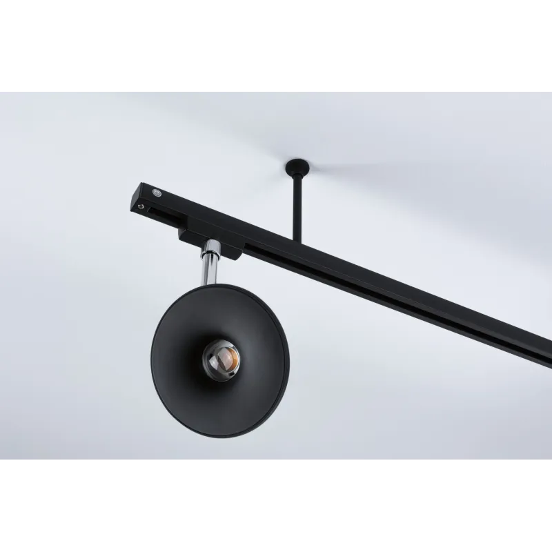 Support URail System 105mm Noir dépoli Métal