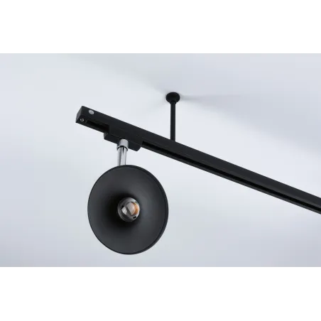 Support URail System 105mm Noir dépoli Métal