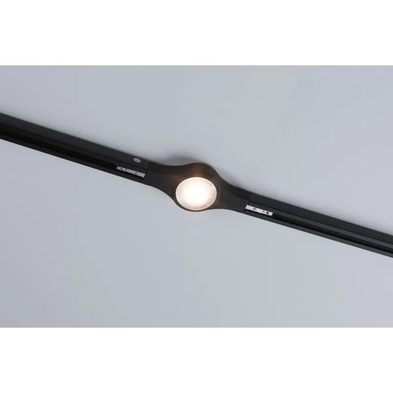 URail LED conn en ligne 1x5,3W Nr dépoli 230V, métal gradable 2700K