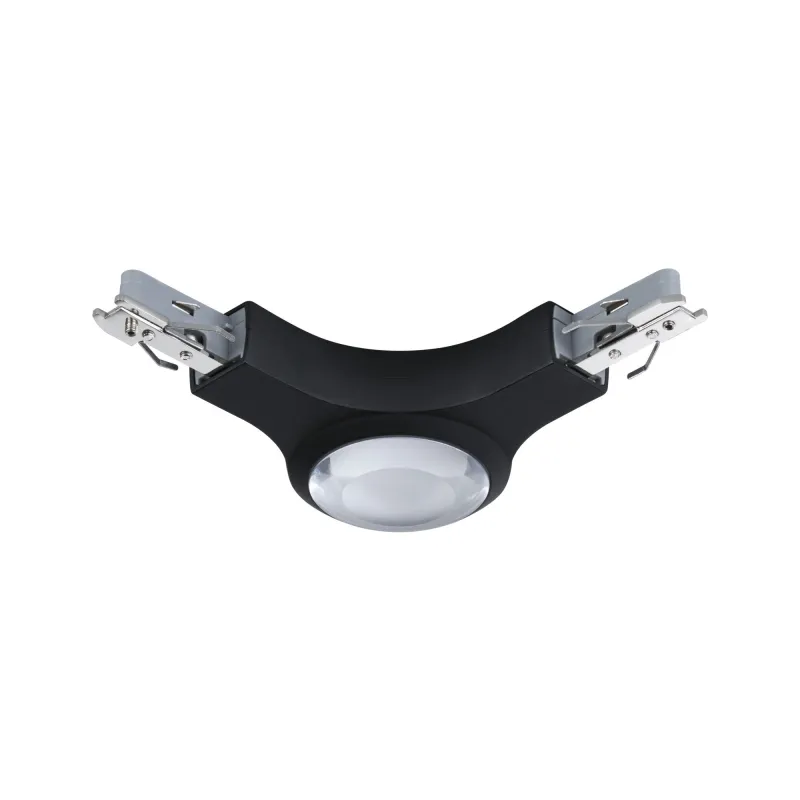 Connecteur en L URail LED 1x5,3W Noir dépoli 230V, métal gradable 2700K