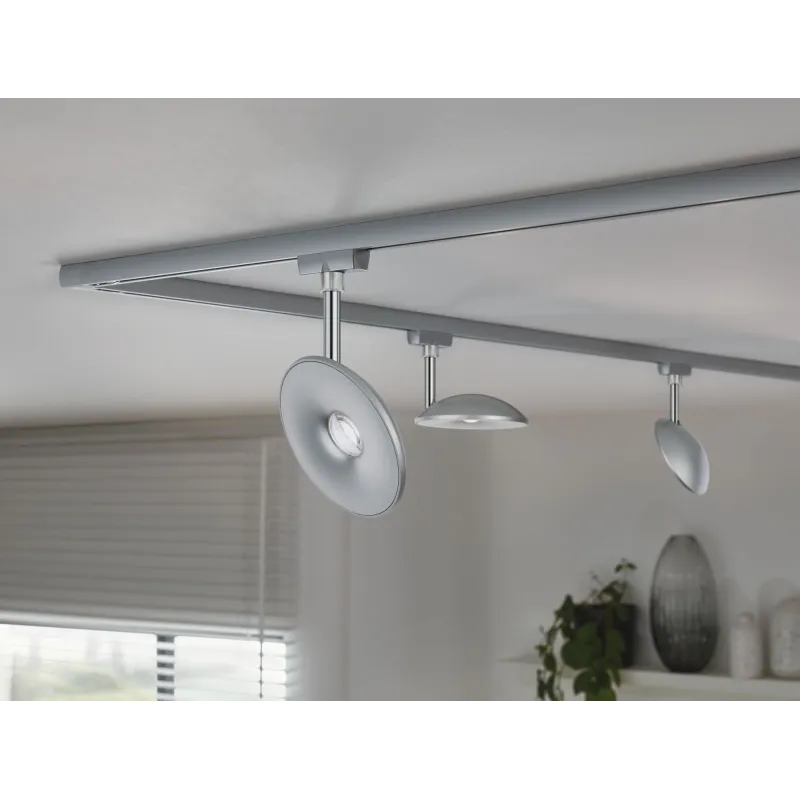 Spot URail Sphere 7,5W 4000K Chrome dép /Chrome 230V plastique gradable