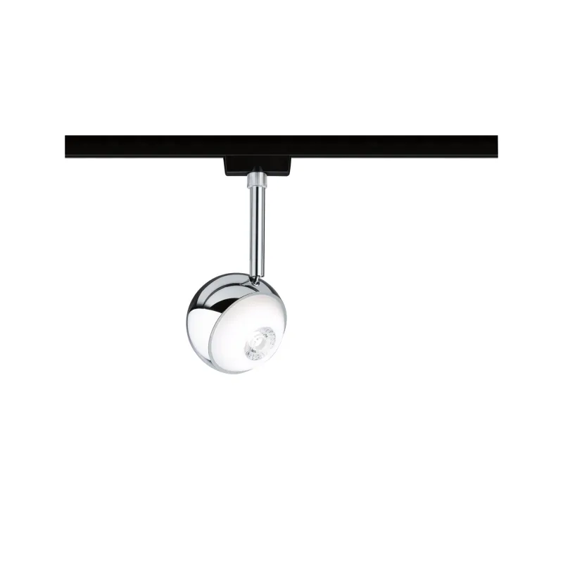URail Spot Capsule II 6W 4000K Noir dép/Chrome 230V métal/Syn gradable