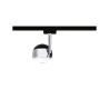 URail Spot Capsule II 6W 4000K Noir dép/Chrome 230V métal/Syn gradable