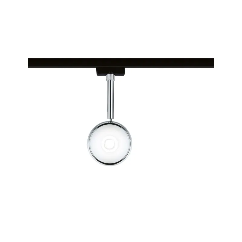 URail Spot Capsule II 6W 4000K Noir dép/Chrome 230V métal/Syn gradable