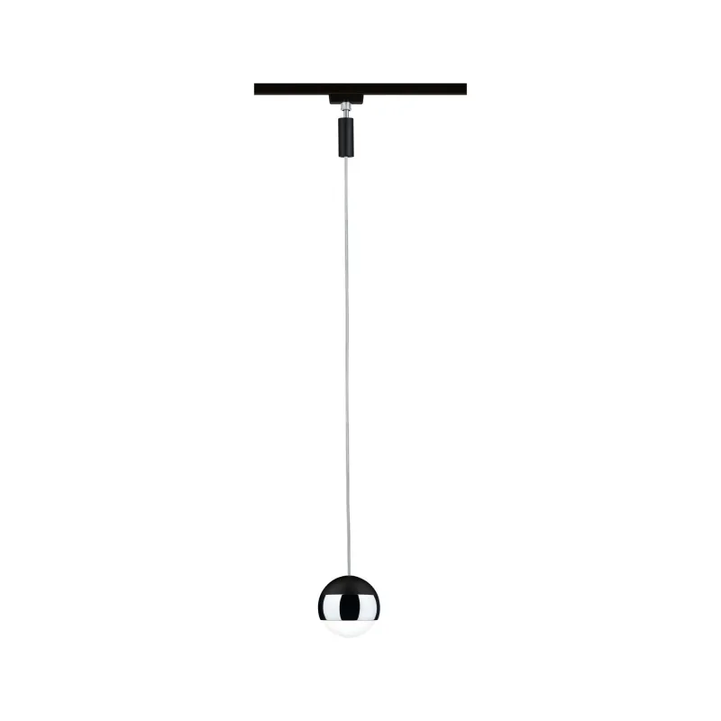 Suspension URail Capsule II 6W 4000K Nr dép/Chrome 230V métal/Syn gradable