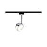 Spot URail Capsule II 6W 2700K Noir dép/Chrome 230V métal/Syn gradable