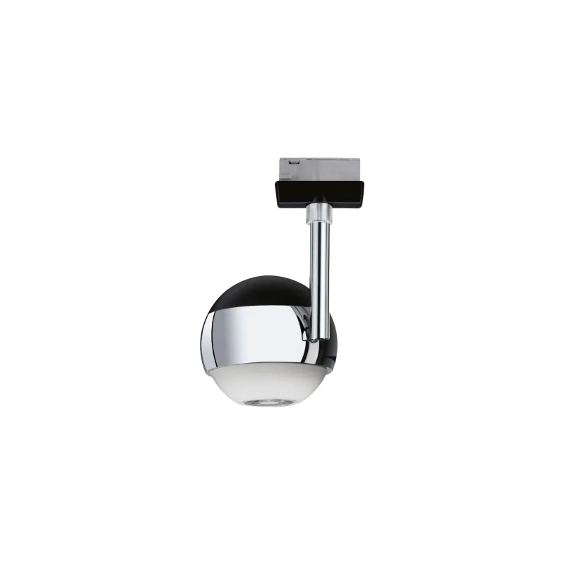 Spot URail Capsule II 6W 2700K Noir dép/Chrome 230V métal/Syn gradable