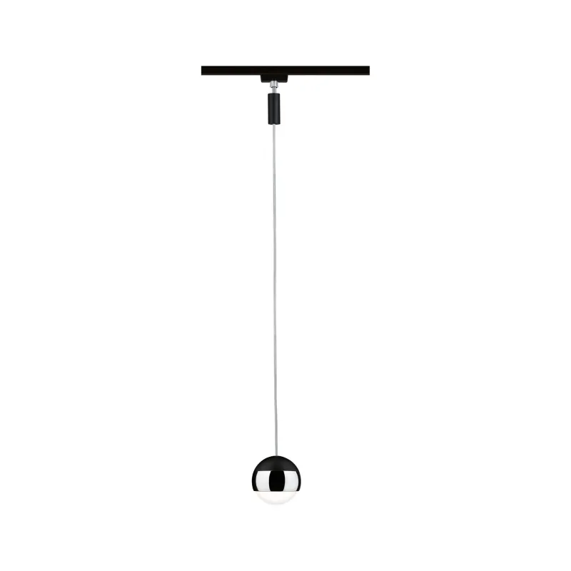 Suspension URail Capsule II 6W 2700K Nr dép/Chrome 230V métal/Syn gradable