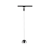 Suspension URail Capsule II 6W 2700K Nr dép/Chrome 230V métal/Syn gradable