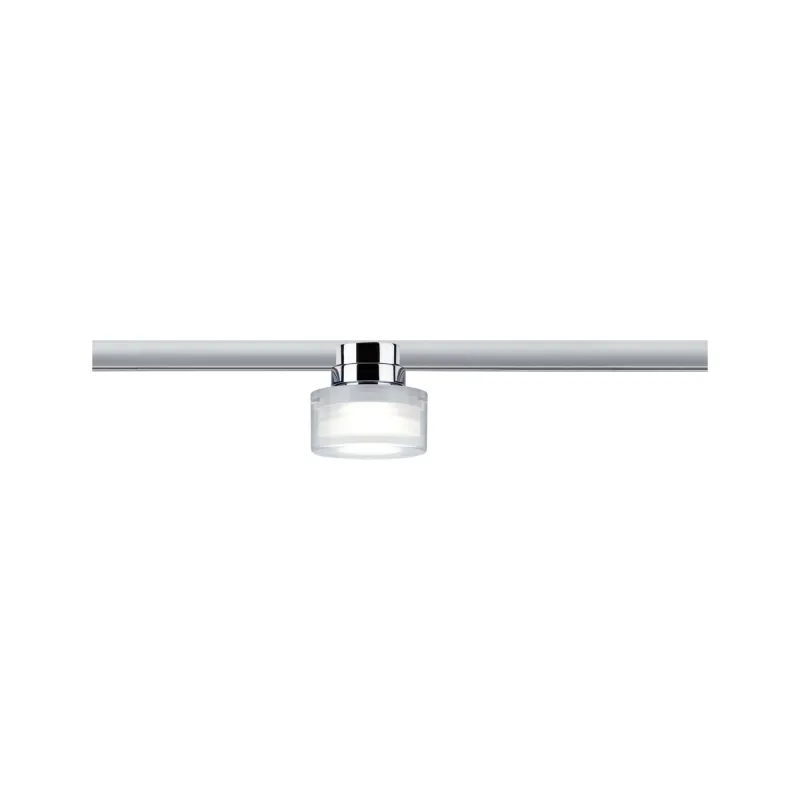 URail Ceiling Topa 1x5,2W Chrome /Clair/Satin 230V Métal/Acrylique