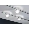 URail Ceiling Topa 1x5,2W Chrome /Clair/Satin 230V Métal/Acrylique