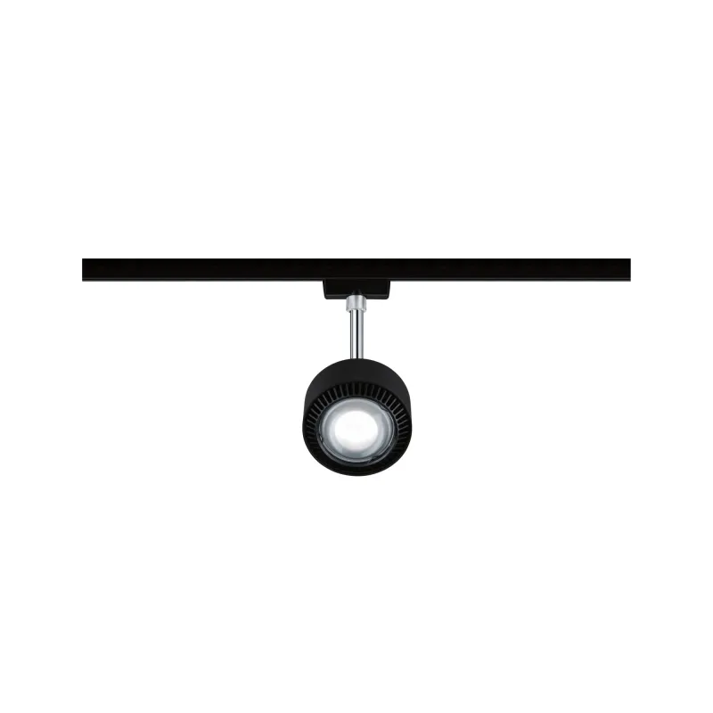 Spot URail Aldan 9W 4000K nr/dép Noir 230V métal/plastique gradable