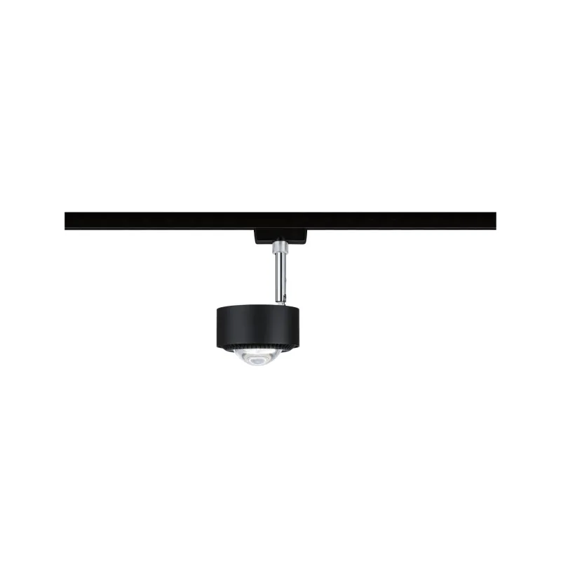 Spot URail Aldan 9W 4000K nr/dép Noir 230V métal/plastique gradable