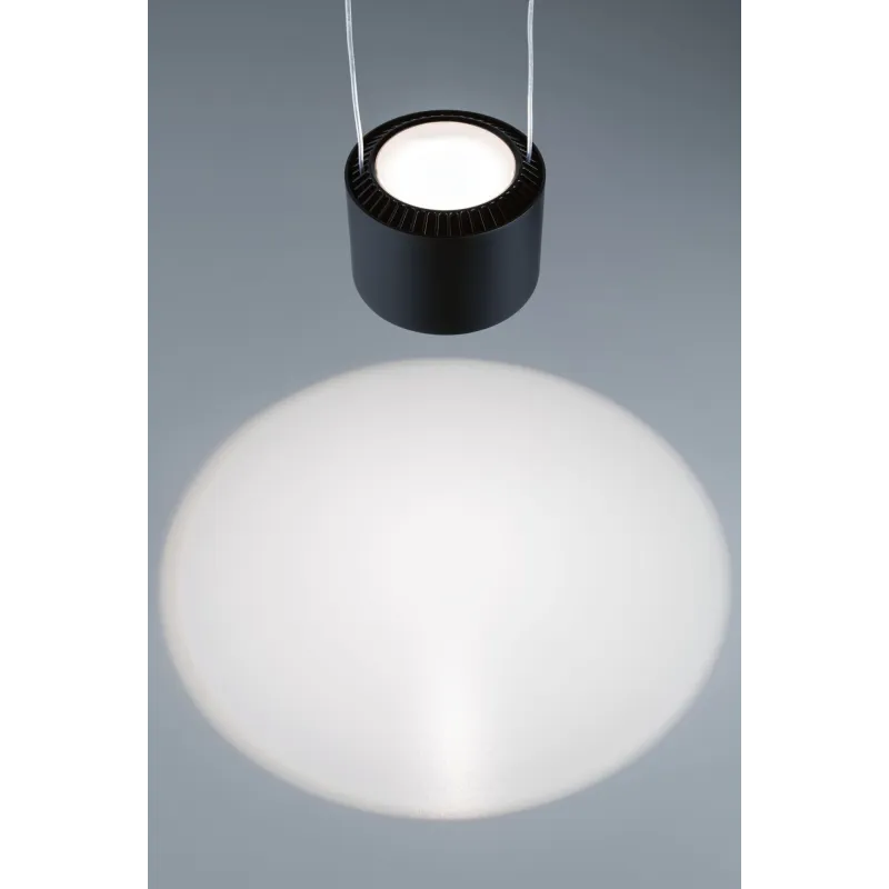 Suspension URail Aldan 13W 4000K nr dép/ Noir 230V métal/plastique gradable