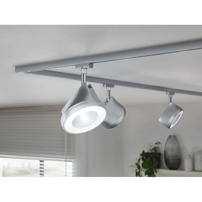 Spot URail Arena 1x15W 4000K Chrome dép /Chrome 230V métal gradable