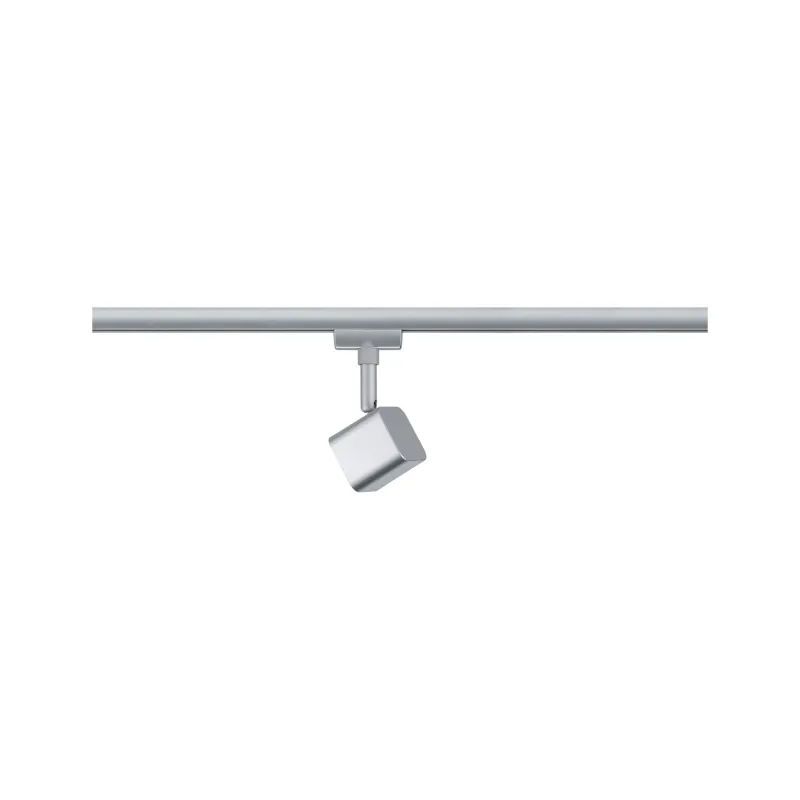 Spot URail Muri 1x4W Chr dép 230V mét/verre 3000K Non-grd