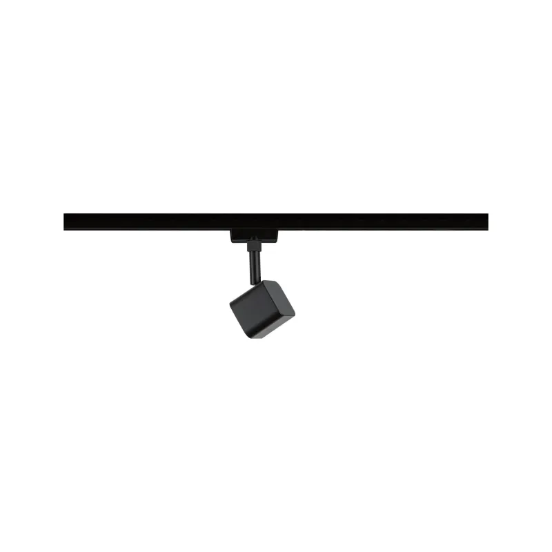 Spot URail Muri 1x4W Noir dép 230V mét/verre 3000K Non-grd