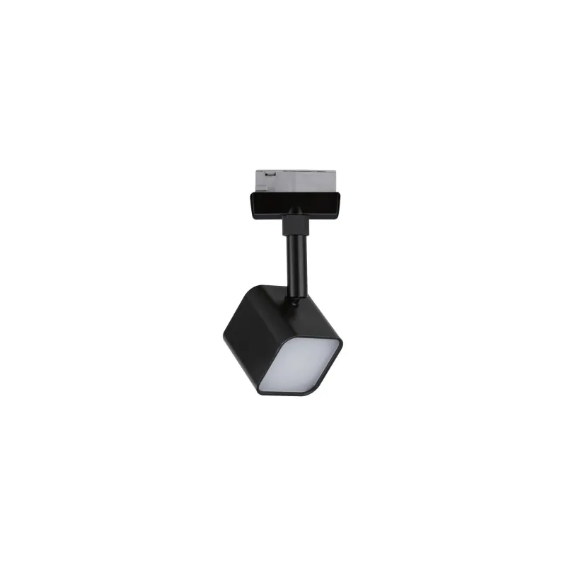 Spot URail Muri 1x4W Noir dép 230V mét/verre 3000K Non-grd