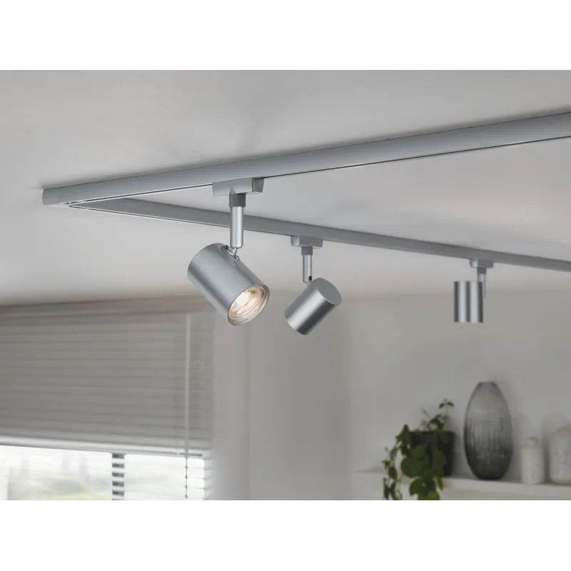 Spot URail Limba 1x4W Chr dép 230V mét/verre 3000K Non-grd