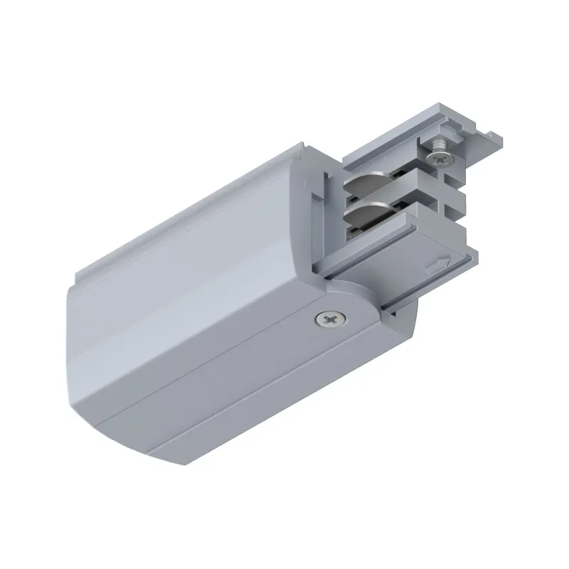 End Feed ProRail3 gauche Argent 230V métal/plastique 3 phases