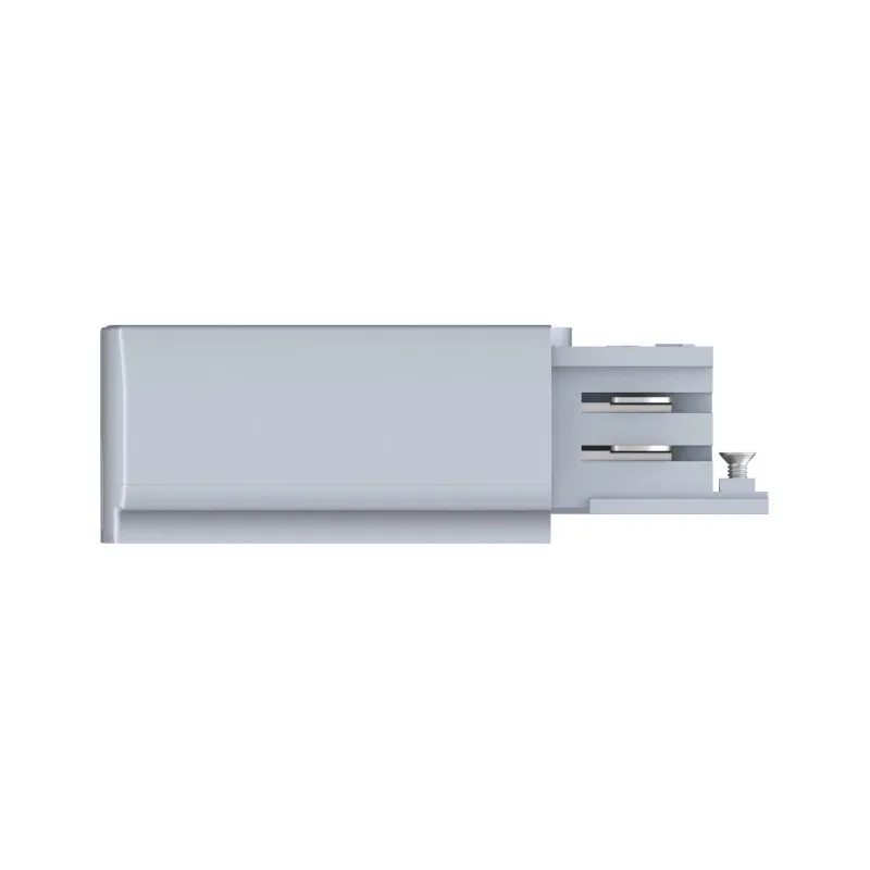 End Feed ProRail3 gauche Argent 230V métal/plastique 3 phases
